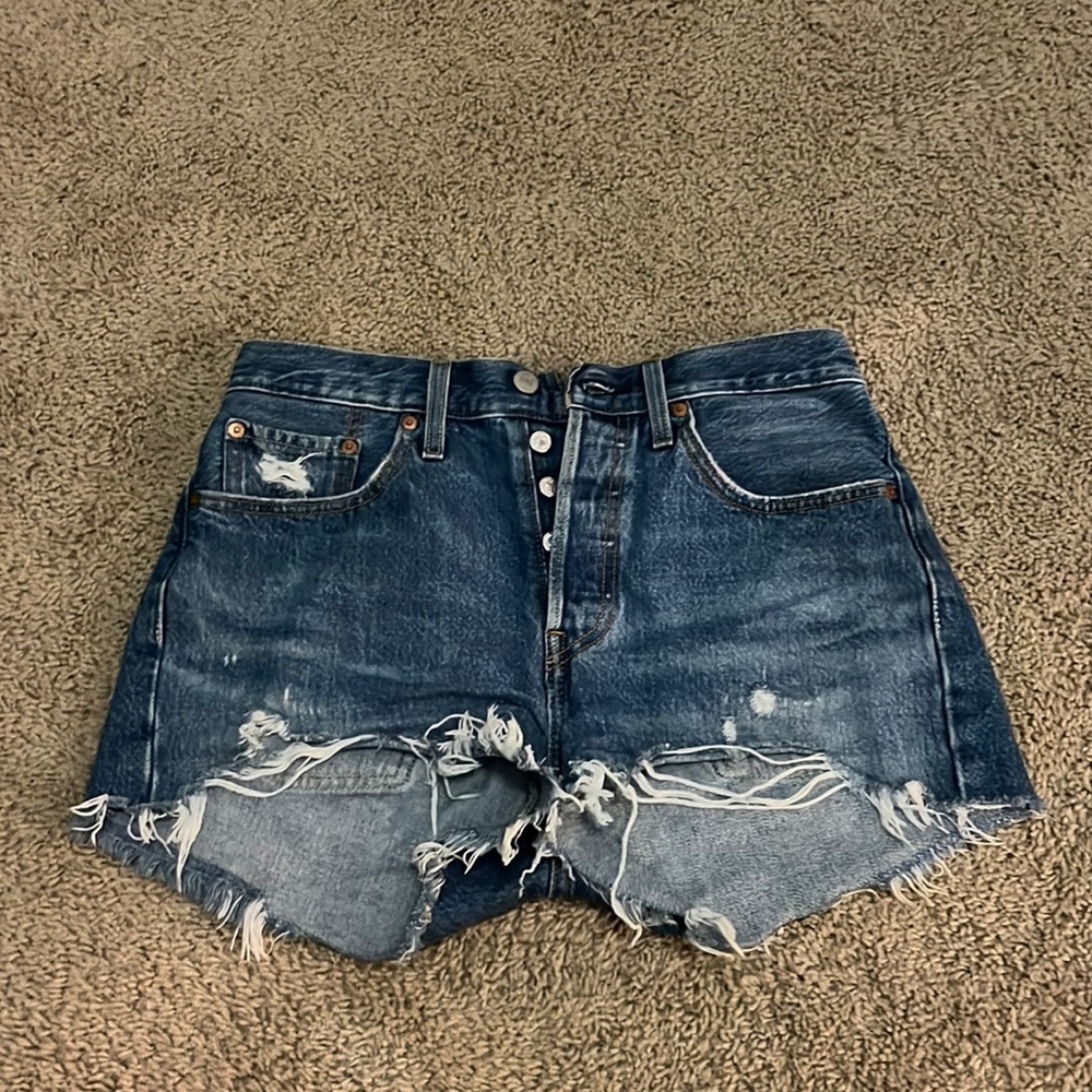 levi denim shorts